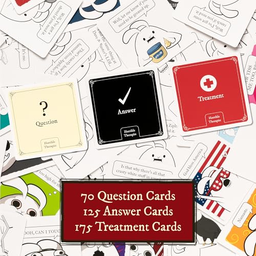 Horrible Therapist – Adult Party Card Game (3-8 Players)