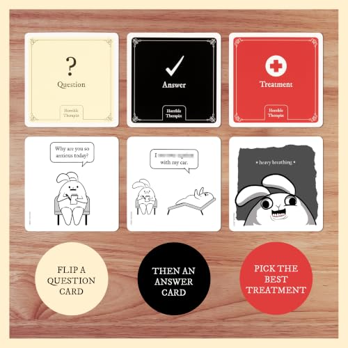 Horrible Therapist – Adult Party Card Game (3-8 Players)