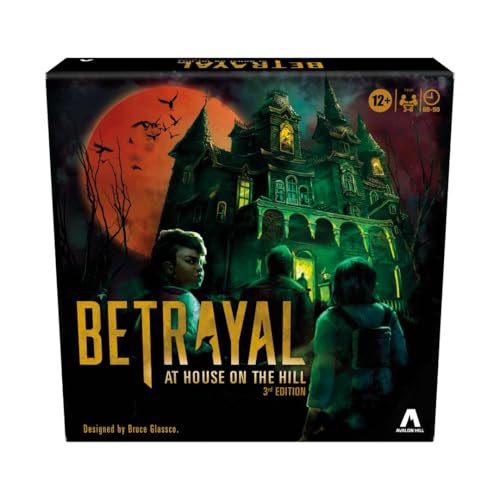 Betrayal at The House on The Hill 3rd Edition Cooperative Board Game,Ages 12 and Up,3-6 Players,50 Chilling Scenarios