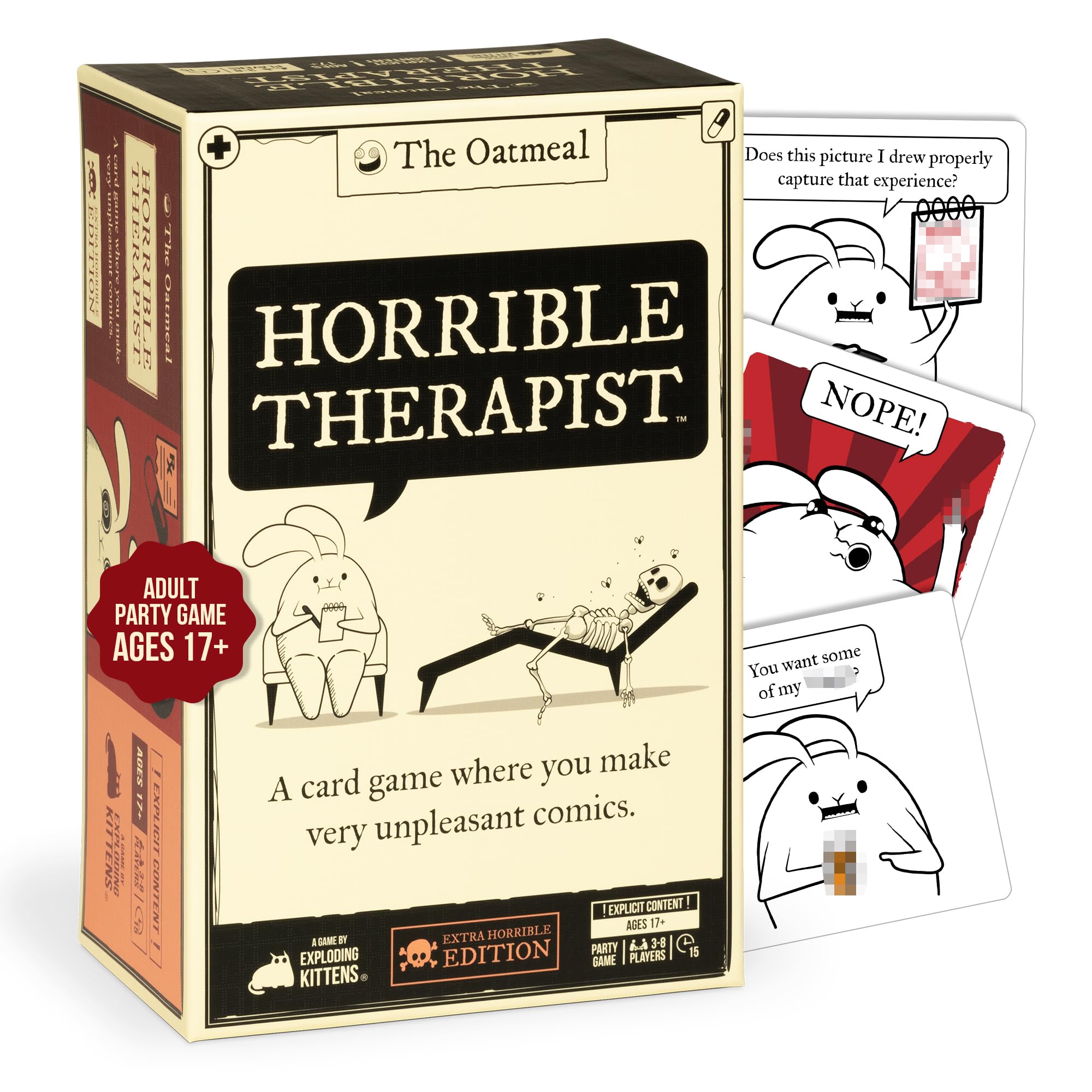 Horrible Therapist – Adult Party Card Game (3-8 Players) - Image 1